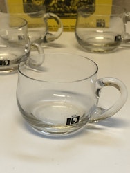 PUNCH GLASS 4 pcs. mouth blown, "Rovar", original box, Ikea.