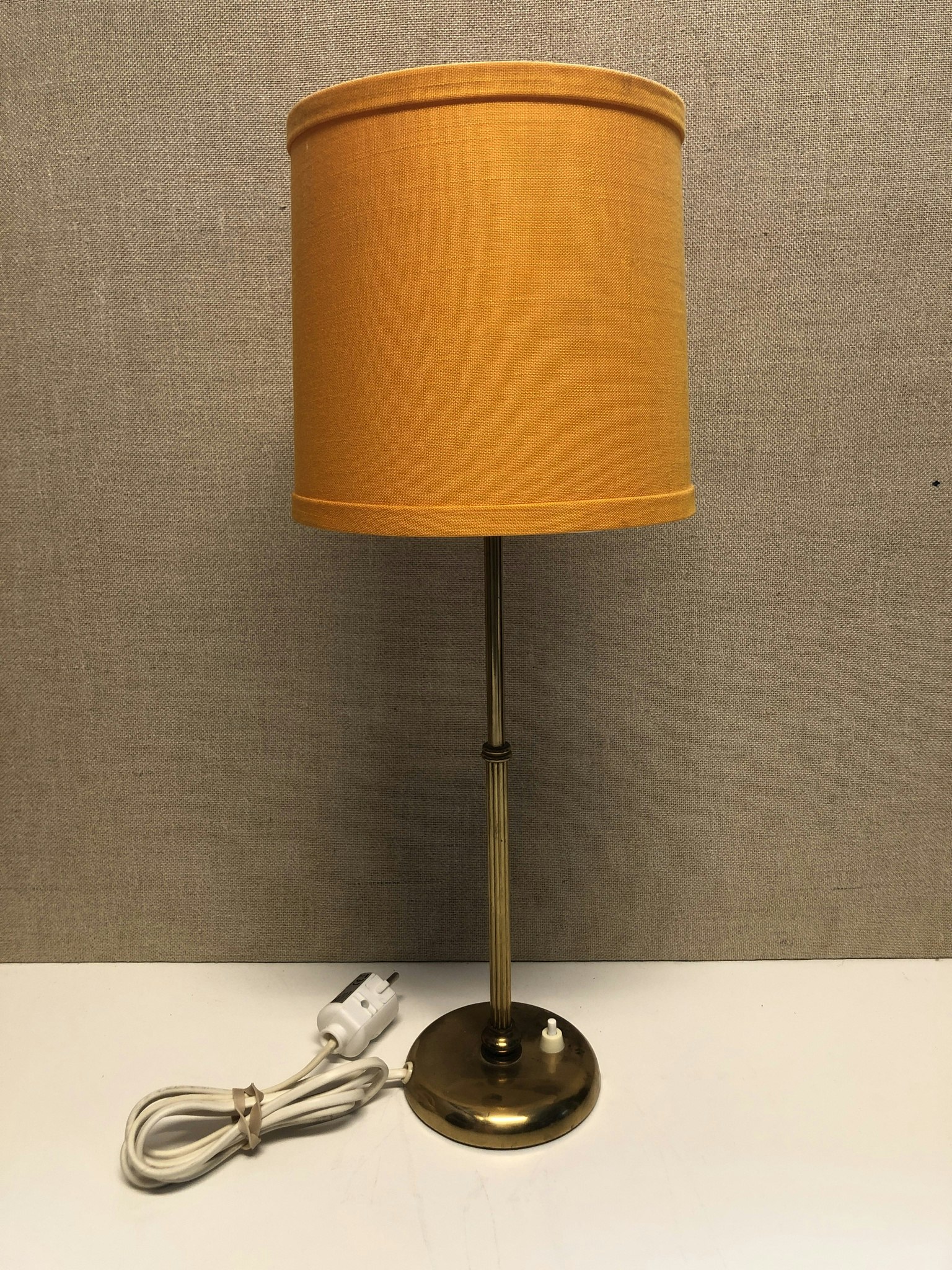 TABLE LAMP, brass, model 15683, Arvid Böhlmarks Lamp Factory, mid-20th century.