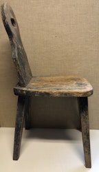 FÄBOSTOL, bemålad furu, allmoge, 1800-tal.