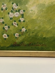 BRITTA KARLSSON. Olja på duk, "Paret 1974", signerad.