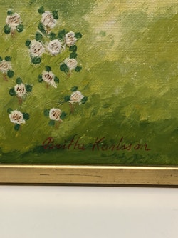 BRITTA KARLSSON. Olja på duk, "Paret 1974", signerad.
