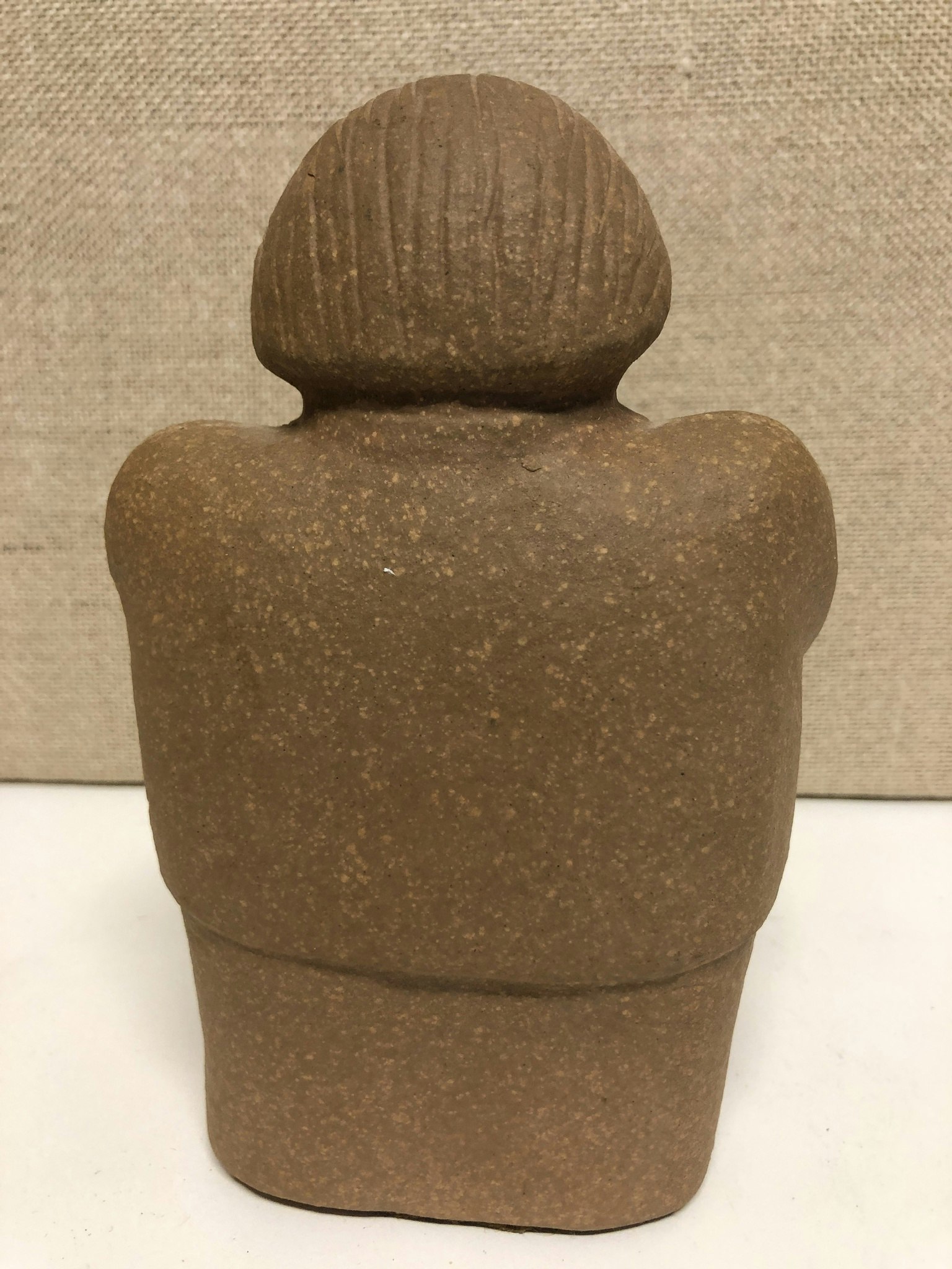 LISA LARSON. Figurin, stengods, sparbösssa, "Gunnar Sträng", Gustavberg, Sweden.