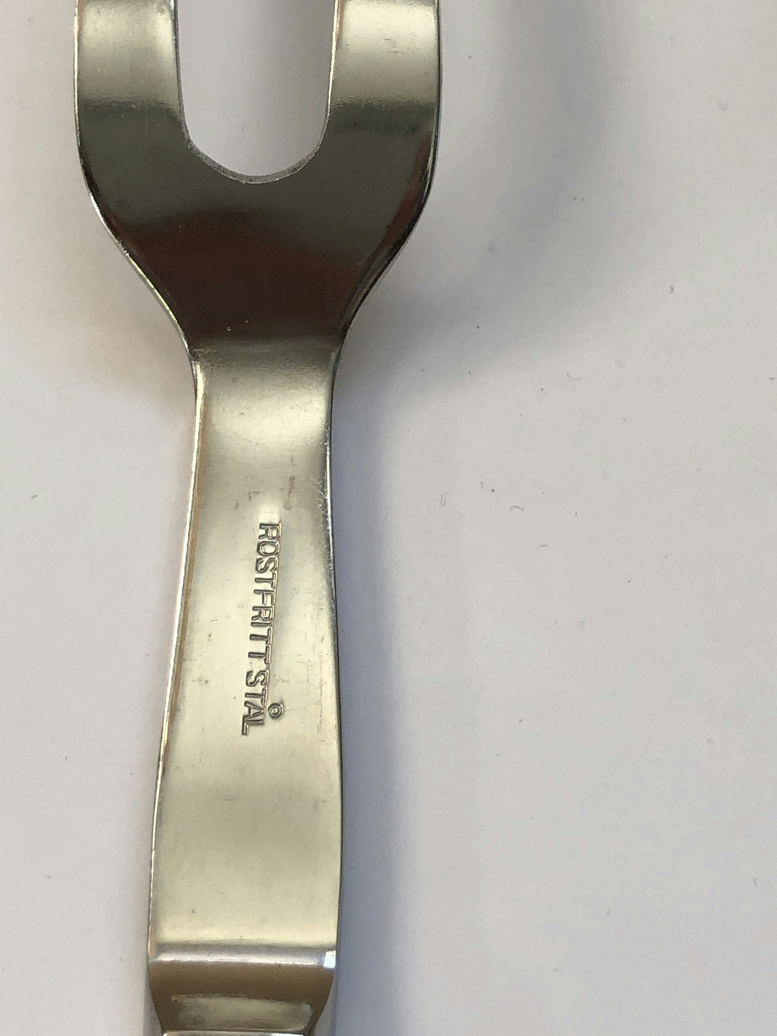 TRANCHERBESTICK, rostfritt stål, "Rosen", Åhlens, 1960/70-tal.