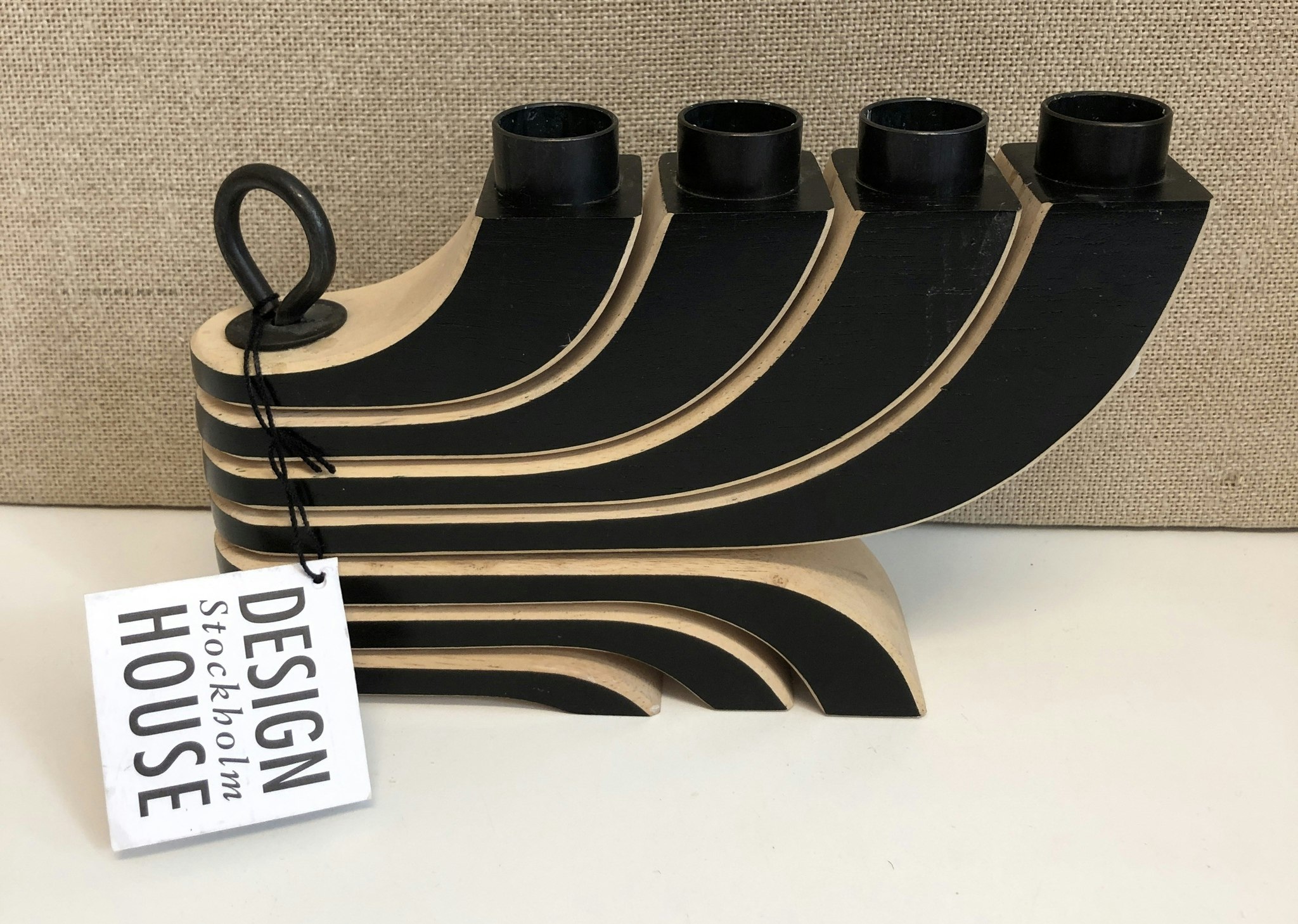 JONAS GRUNDELL. Ljusstake, trä, "Nordic Ligt", Designhouse Stockholm.