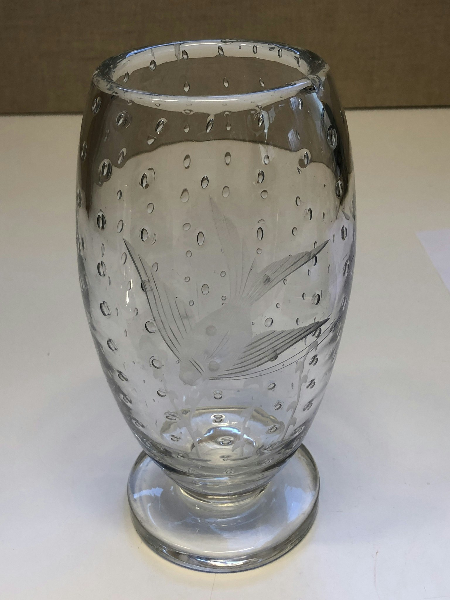 GUNNAR GRÜNO HÅKANSSON. Vas, glas, Johansfors glasbruk, 1930740-tal.