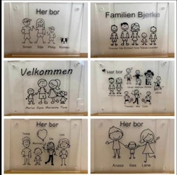 Personlig dørskilt