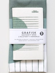 Gavesett Grafisk Grønn