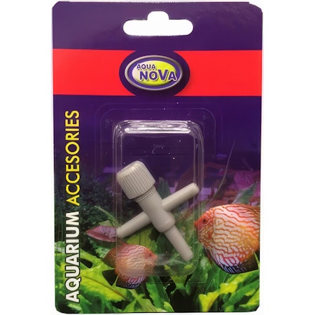 Aqua Nova ventil i blisterpakning 4mm 3 vejs - NV-2