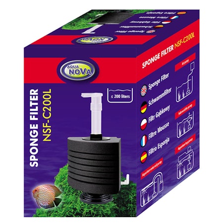 Stille og Kraftfuld: Aqua Nova NSF-C200L Svampfilter til 200L Akvarier