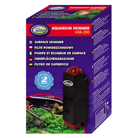 Kompakt Overfladeskimmer 200L/H - Perfekt til Dit Akvarium