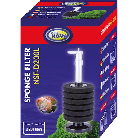 Aqua Nova NSF-D200L - Intern Svampfilter til Akvarier op til 200L