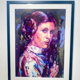 "Princess Leia" - Limited Edition Poster by LEG. 50x70 cm