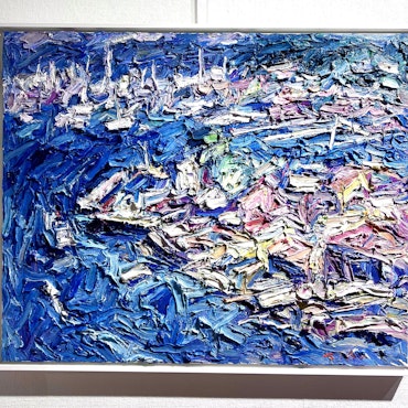 "Marstrand" av John Ma, Olja på duk. 100x80cm