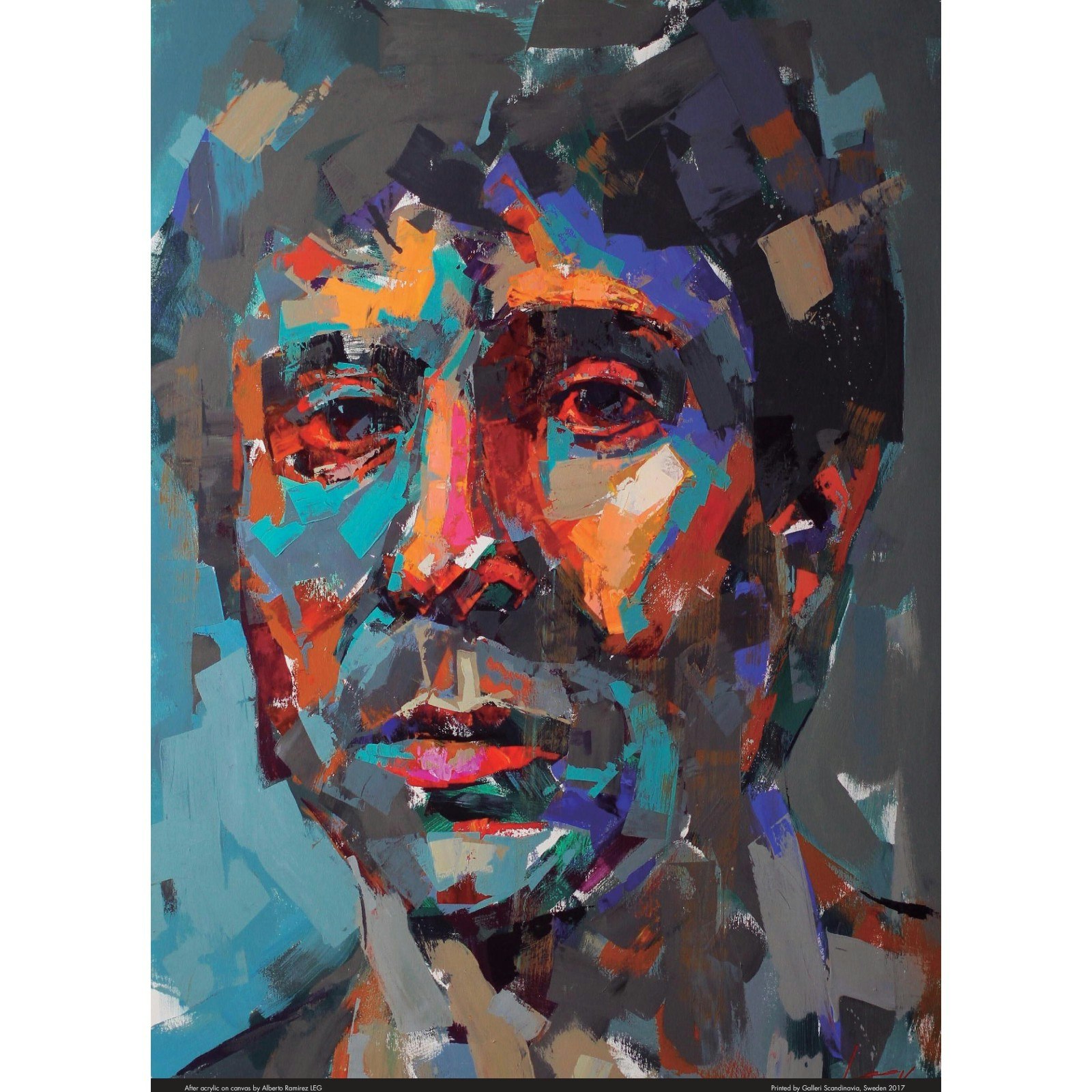 "Paul Simon" - Limited Edition Poster by LEG. 50x70 cm