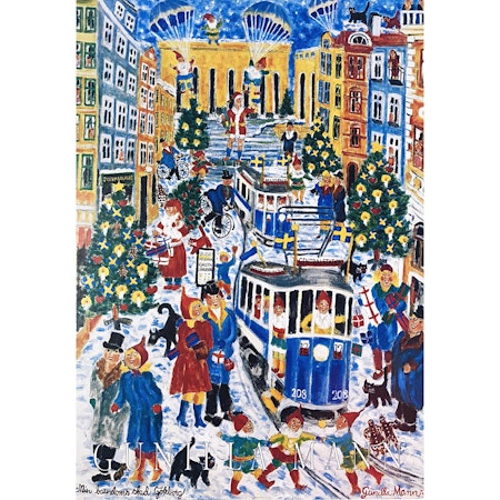 "Min barndomsstad Göteborg" av Gunilla Mann, Konstposter, 50x70 cm