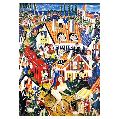 "Utsikt från min atelje"Gunilla Mann, Konstposter, 50x70 cm