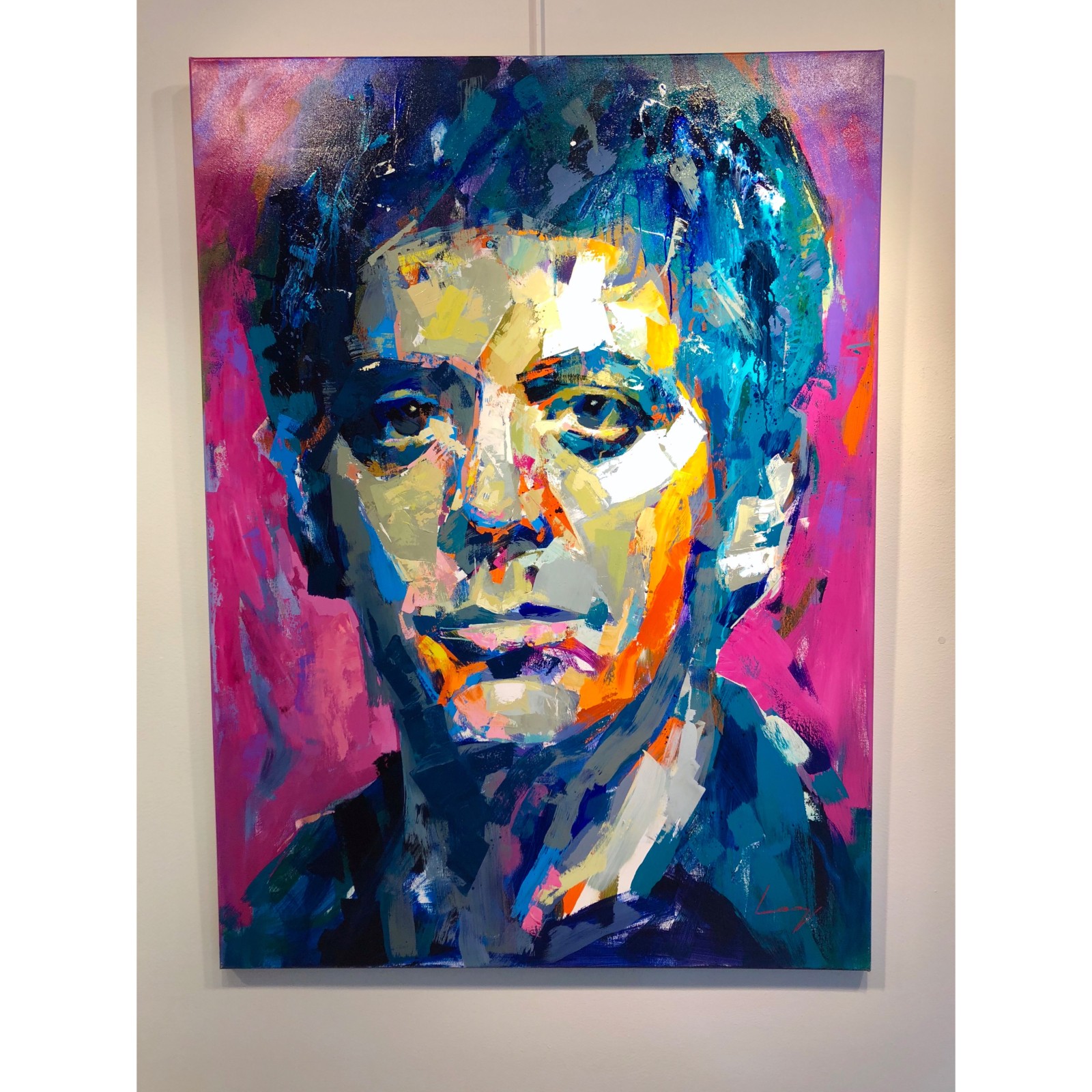 "Lou Reed" av Alberto Ramirez LEG, Akryl på duk, 150x110 cm