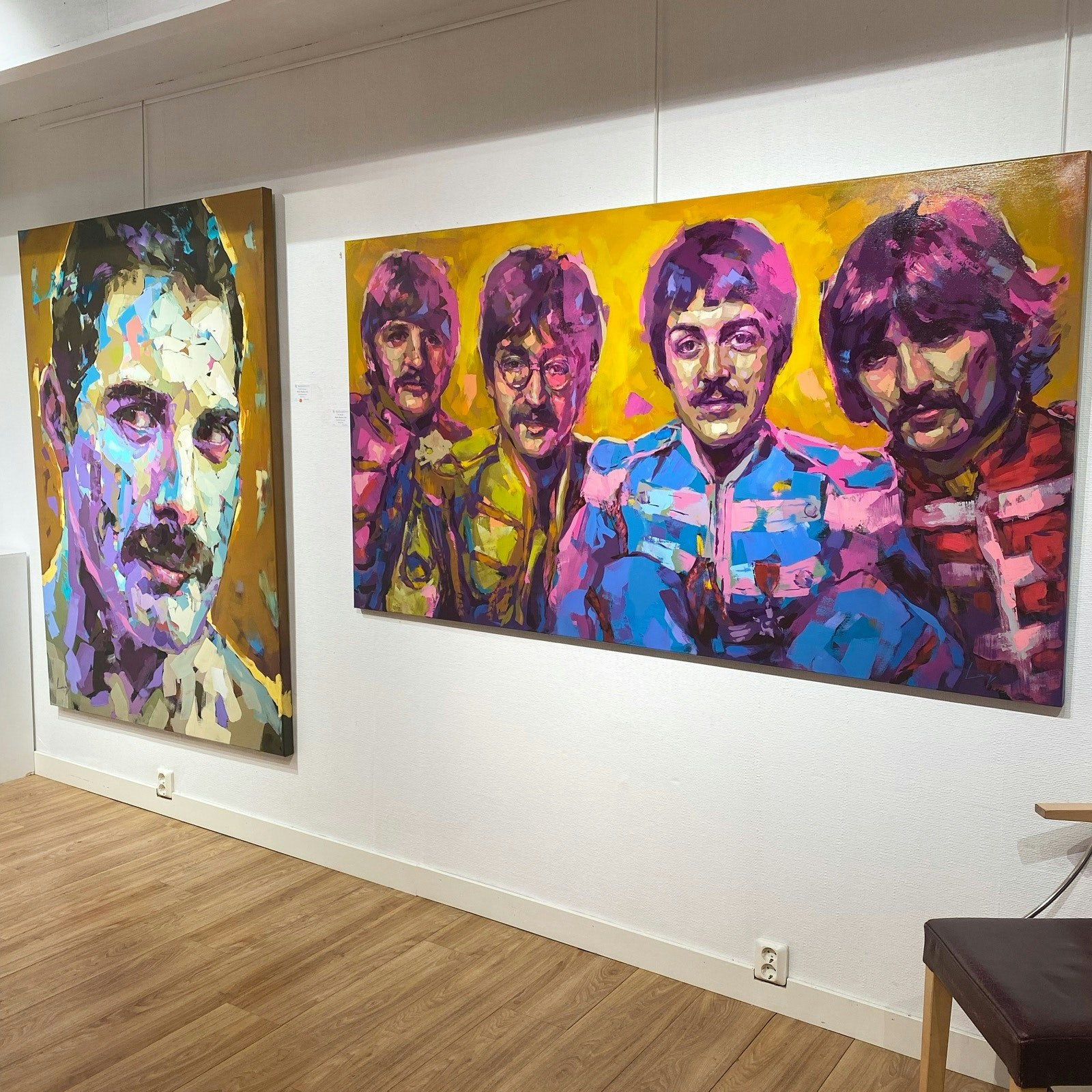 "The Beatles" av Alberto Ramirez LEG, Akryl på duk, 150x110 cm