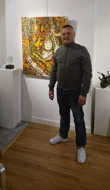"Sensual Trolls" av Bjørn Lindow, Akryl på duk 80x100cm