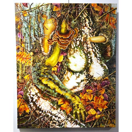 "Sensual Trolls" av Bjørn Lindow, Akryl på duk 80x100cm