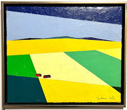 "Con il sole del nord​" Olja på duk av Franco Costa. 64x54,5 cm