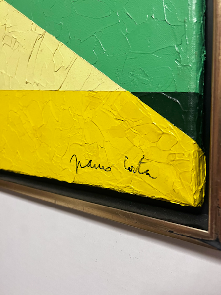 "Con il sole del nord​" Olja på duk av Franco Costa. 64x54,5 cm