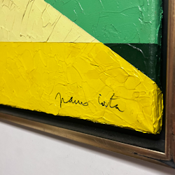 "Con il sole del nord​" Olja på duk av Franco Costa. 64x54,5 cm