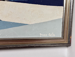 Olja på duk av Franco Costa. 63x54 cm