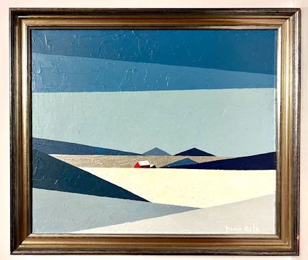 Olja på duk av Franco Costa. 63x54 cm