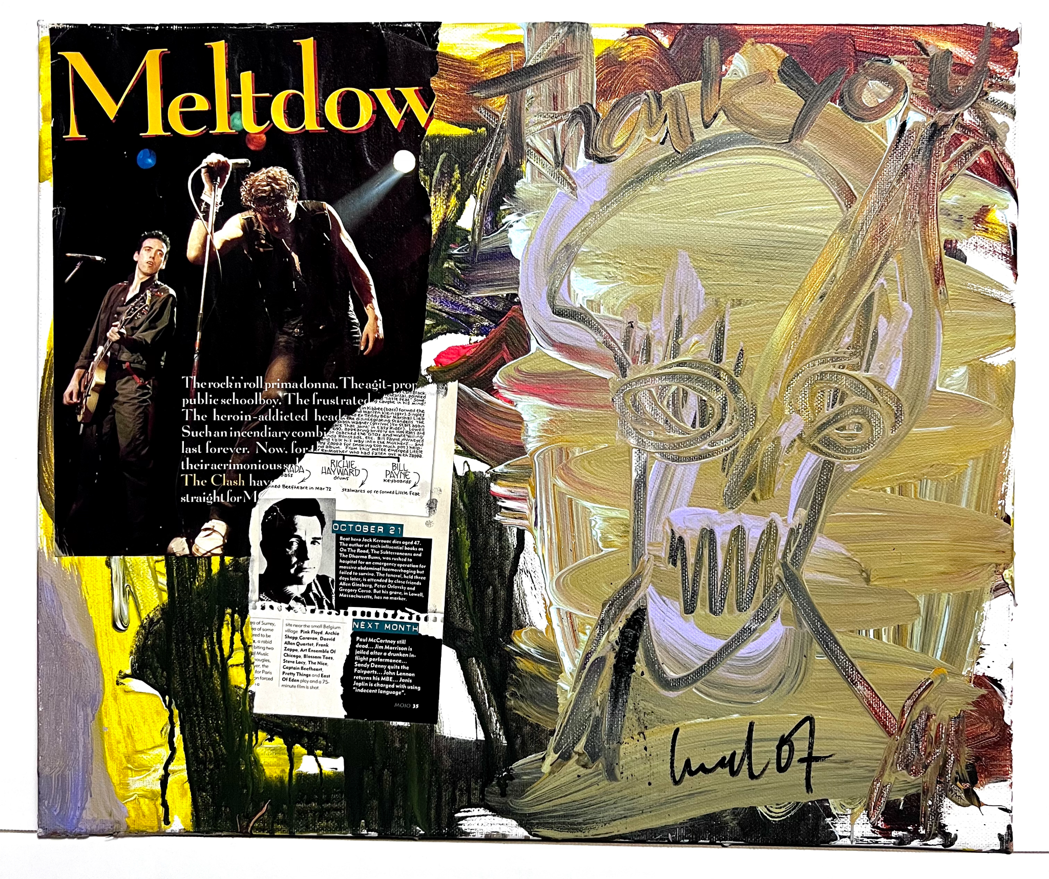 "Meltdown" Originalmålning av Ulf Lundell. 55x46cm