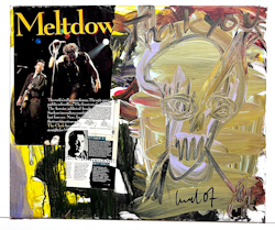 "Meltdown" Originalmålning av Ulf Lundell. 55x46cm