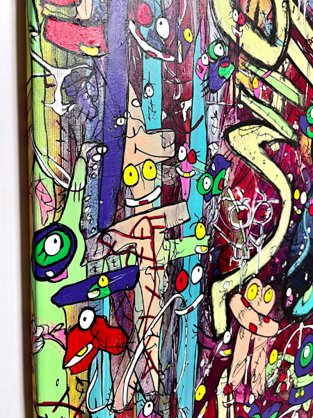 "A Spicy Taste of You" av Vhilo H. Persson. Akryl på duk 91x60 cm