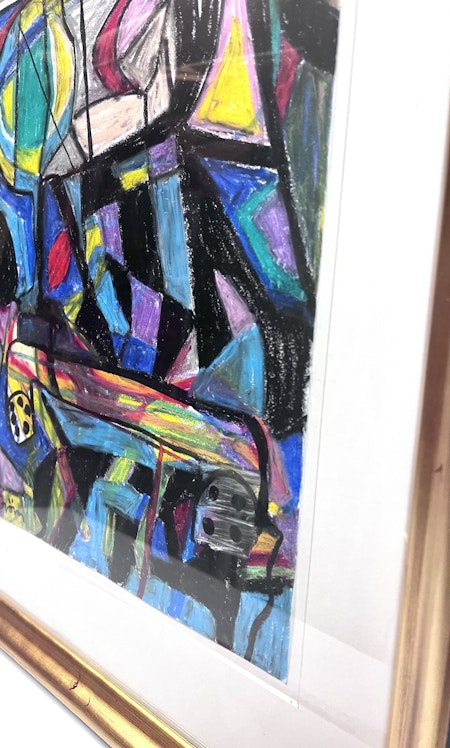 Akvarell/Pastell av Mauritz Karström 53x62cm