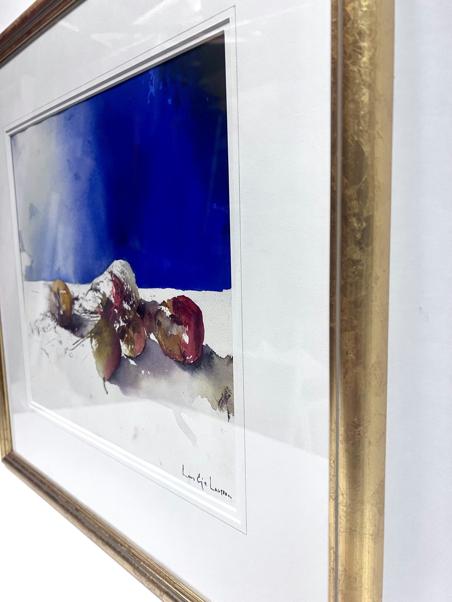 "Päron" Akvarell av Lars "Eje" Larsson 51x50cm
