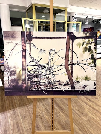 "Live Wire" Foto på metall av GOSSIP. Nr 1/10. 100x70cm