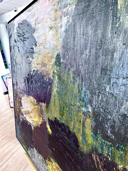 Olja på duk av Johan Petterson. 98x89 cm