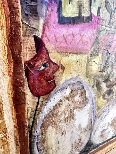 Orginalmålning av Maria Liffner, 77x93 cm