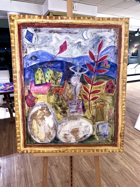 Orginalmålning av Maria Liffner, 77x93 cm