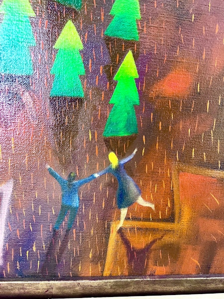 "Höstdans" Olja på duk av Stefan W. Igelström 106x125cm