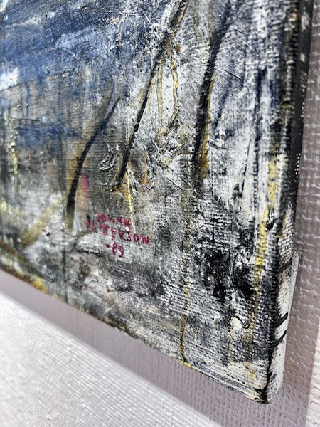 Johan Petterson. Olja på duk från 1989 "Ingen titel" 120x140cm
