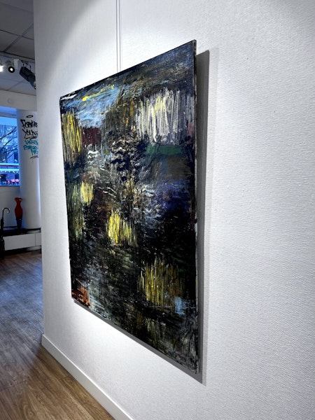 Johan Petterson. Olja på duk från 1989 "Ingen titel" 120x140cm
