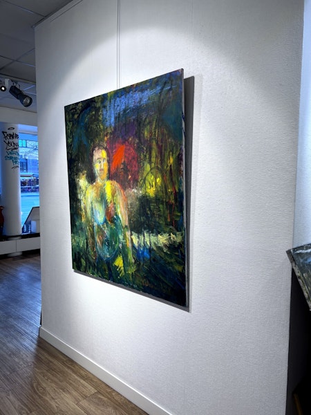 "Huldra" Olja på duk av Catharina Köhler. 120x133cm