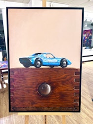 "Blue" Akrylmålning på duk av Jonas Brodin. 70x100 cm