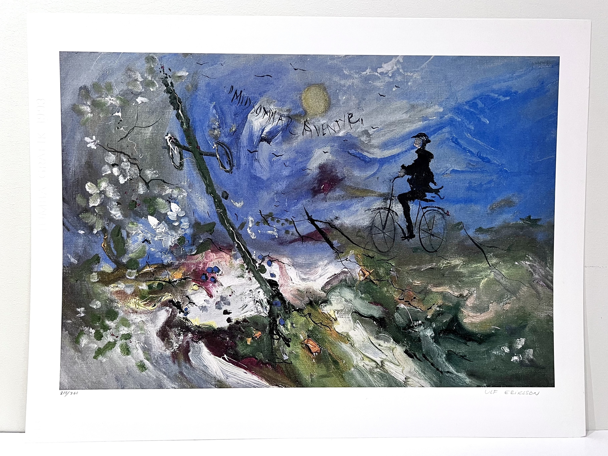 "Midsommaräventyr" Litografi av Ulf Eriksson, 63x47,5 cm