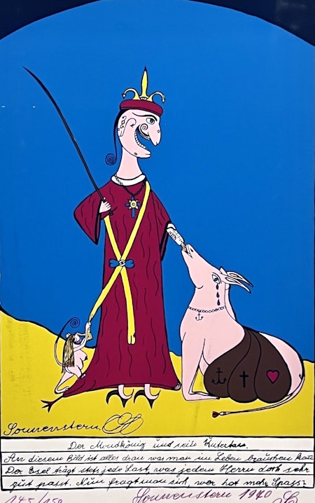 Litografi av Friedrich Schröder-Sonnenstern, 39x53 cm