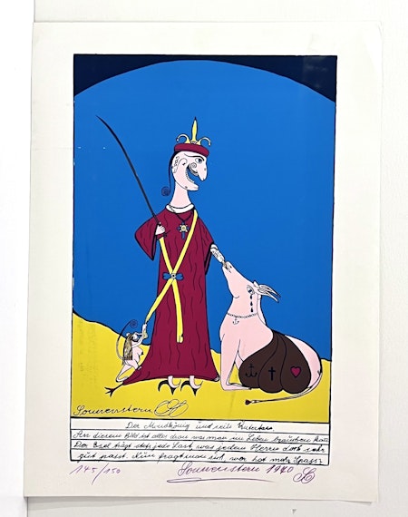 Litografi av Friedrich Schröder-Sonnenstern, 39x53 cm