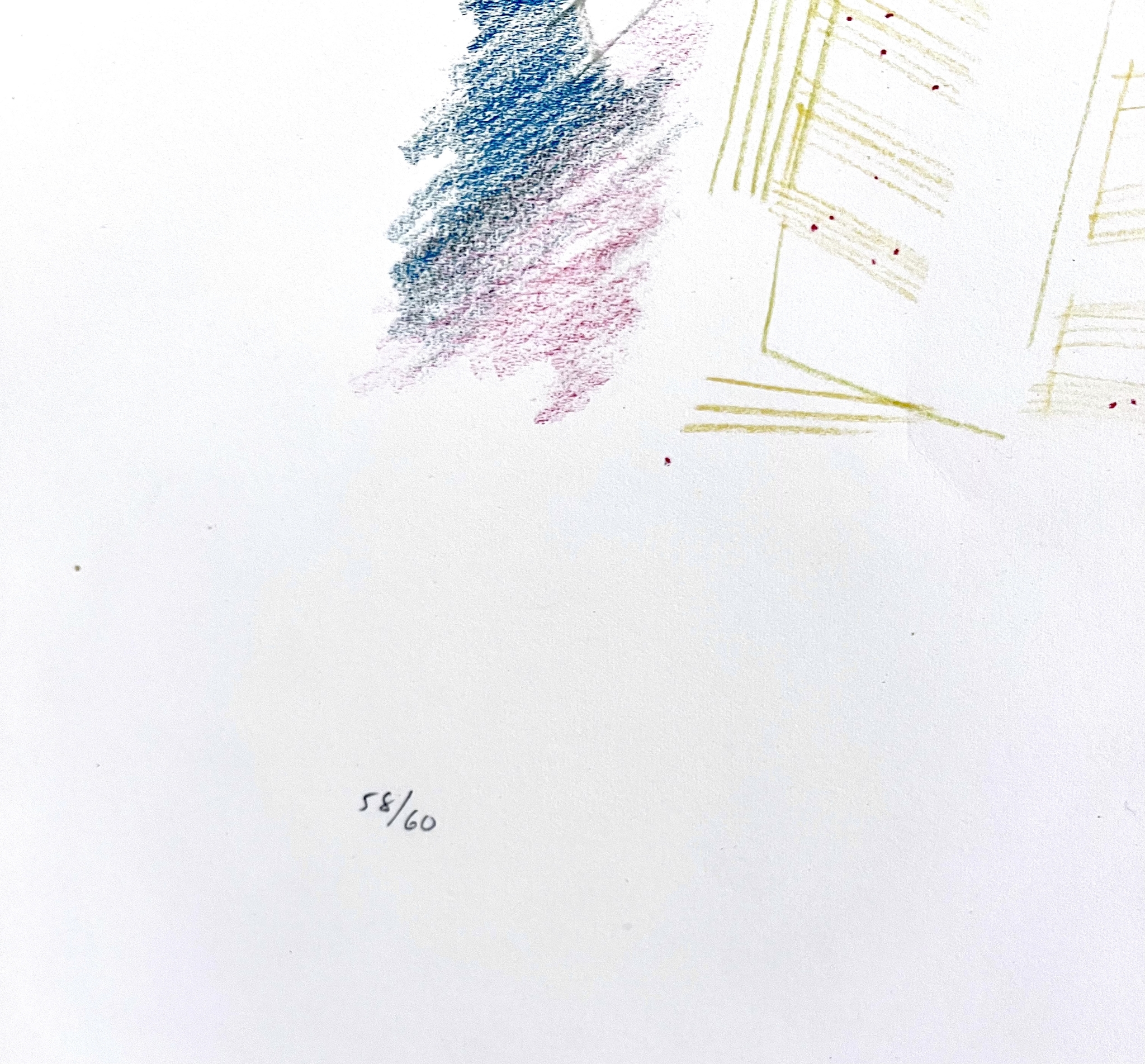 "Kören" Litografi av Kjell Lannå 40x53,5 cm