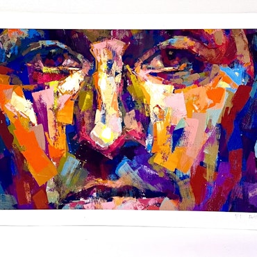 "The Zlatan Gaze" Art Giclée. Nr 1/1. 66,5x35 cm