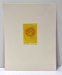 Etsning av Stefan W. Igelström. 23x18 cm. Bildstorlek 5x7 cm