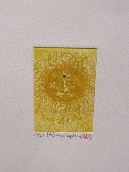 Etsning av Stefan W. Igelström. 23x18 cm. Bildstorlek 5x7 cm